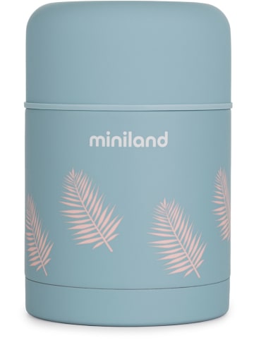 Miniland Thermobehälter "Palms" in Hellblau - 600 ml