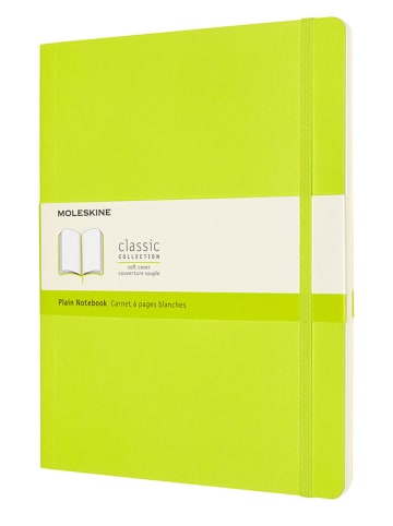 Moleskine Blanco notitieboek limoengroen - (B)19 x (H)25 cm