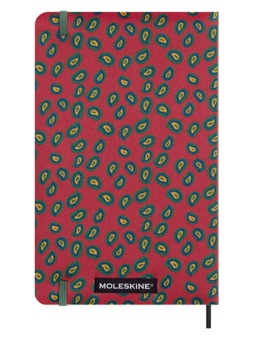 Moleskine Liniertes Notizbuch ''Le Professional'' in Rot/ Grün- (B)13 x (H)21 cm