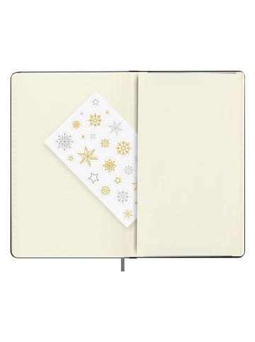 Moleskine Liniertes Notizbuch ''Holiday'' in Schwarz - (B)13 x (H)21 cm
