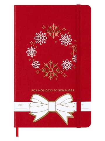 Moleskine Gelinieerd notitieboek "Holiday" rood - (B)13 x (H)21 cm