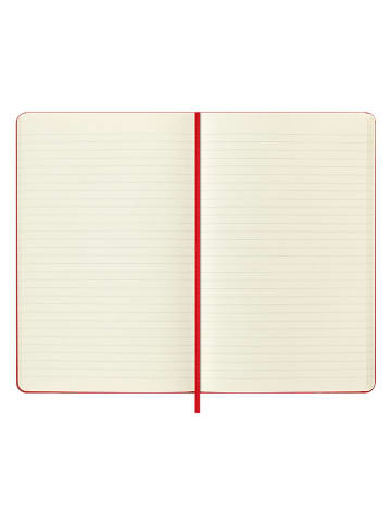 Moleskine Liniertes Notizbuch ''Holiday'' in Rot - (B)13 x (H)21 cm