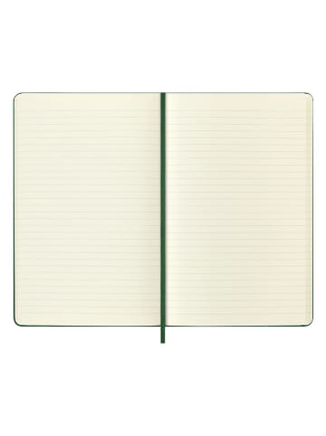 Moleskine Liniertes Notizbuch ''Holiday'' in Grün - (B)13 x (H)21 cm