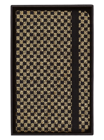 Moleskine Blanco notitieboek "Holiday" zwart/goudkleurig - (B)6,5 x (H)10,5 cm