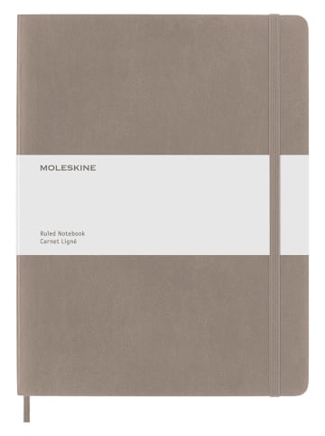 Moleskine Liniertes Notizbuch in Taupe - (B)19 x (H)25 cm