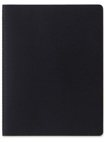 Moleskine 2er-Set: Notizbücher ''Cahier'' in Schwarz/ Hellbraun - (B)21,6 x (H)27,9 cm