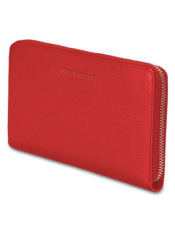 Moleskine Leder-Geldbörse in Rot - (L)9 x (B)12 cm