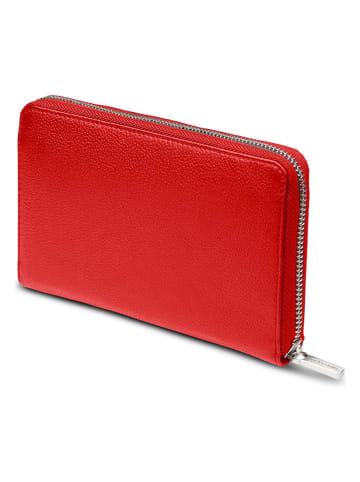 Moleskine Leder-Geldbörse in Rot - (L)9 x (B)12 cm