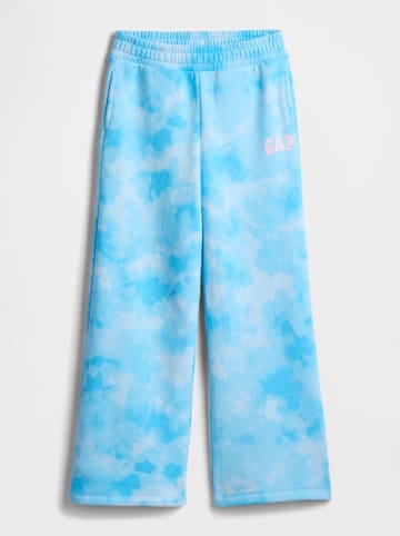 GAP Sweathose in Hellblau/ Weiß