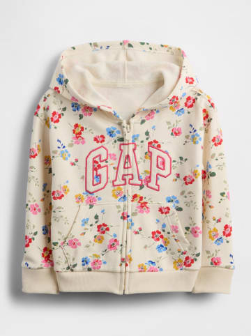 GAP Sweatjacke in Beige/ Bunt