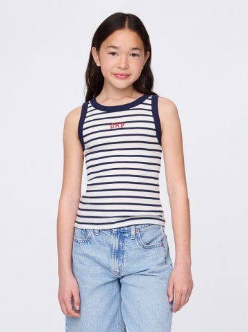 GAP Top donkerblauw/wit