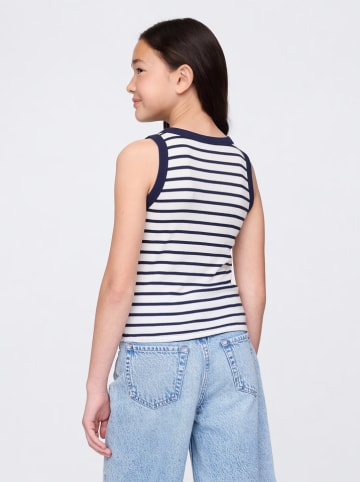 GAP Top donkerblauw/wit