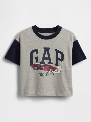 GAP Shirt in Dunkelblau/ Grau
