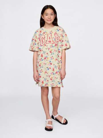 GAP Kleid in Beige/ Bunt