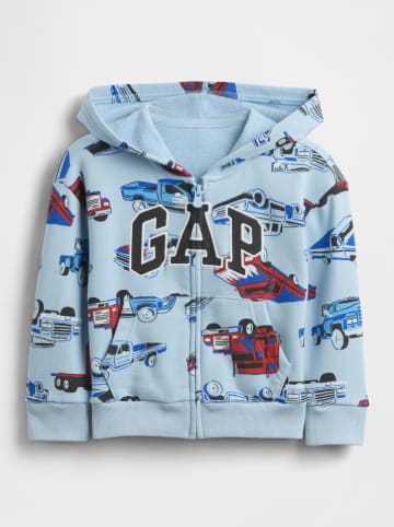 GAP Sweatjacke in Hellblau/ Bunt