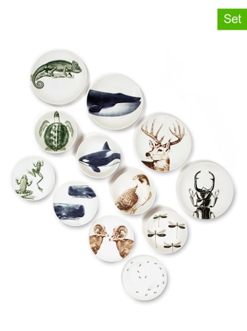 Trendy Kitchen by EXCÉLSA 12tlg. Tafelservice ''Faune&Flore'' in Bunt