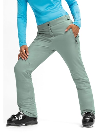 Maier Sports Spodnie narciarskie "Vroni slim 2.0" w kolorze zielonym