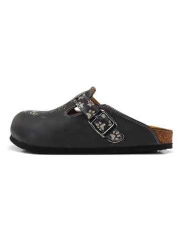 Calceo Clogs in Beige/ Schwarz