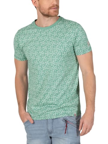 Timezone Shirt in Weiß/ Grün