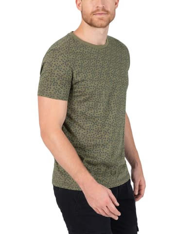 Timezone Shirt in Khaki/ Dunkelblau