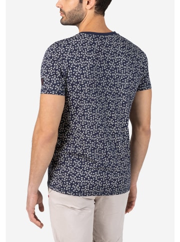 Timezone Shirt in Weiß/ Dunkelblau