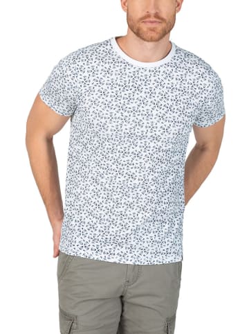 Timezone Shirt in Weiß/ Dunkelblau