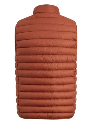 Vanguard Doorgestikte bodywarmer cognackleurig