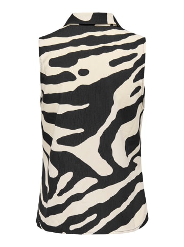 ONLY Blusentop "Nova" in Schwarz/ Beige