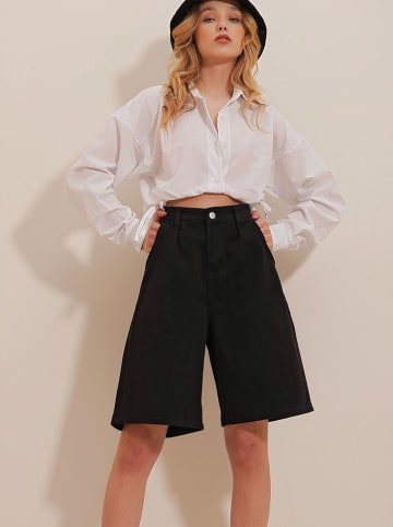 Trend Alacati Jeans-Shorts in Schwarz