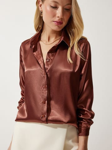 Happiness Istanbul Bluse in Braun