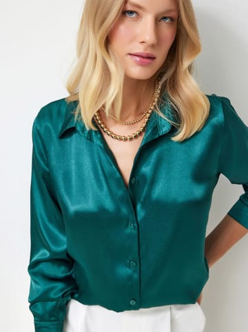 Happiness Istanbul Blouse donkergroen