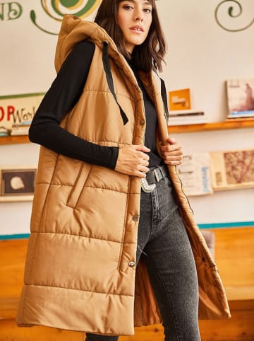 Olalook Steppweste in Beige