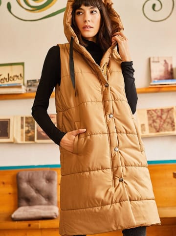 Olalook Steppweste in Beige