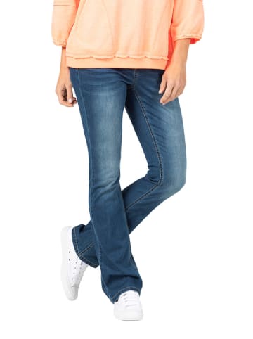 Timezone Schlag-Jeans "Lisa" - Slim fit - in Blau