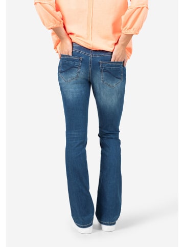 Timezone Schlag-Jeans "Lisa" - Slim fit - in Blau