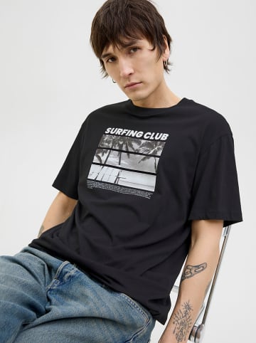 Jack & Jones Koszulka "Porto" w kolorze czarnym