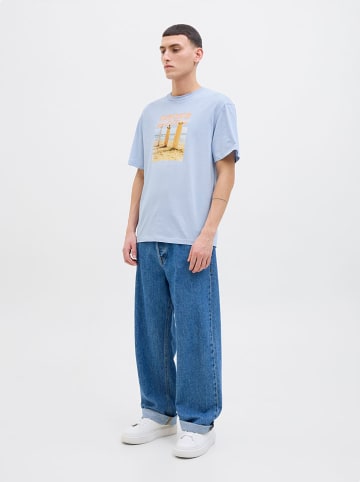 Jack & Jones Koszulka "Porto" w kolorze błękitnym