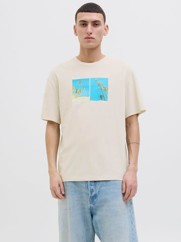 Jack & Jones Koszulka "Porto" w kolorze kremowym