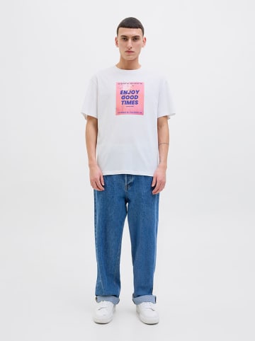 Jack & Jones Koszulka "Porto" w kolorze białym