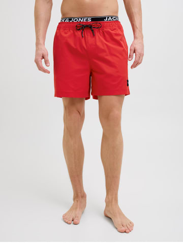 Jack & Jones Badeshorts "Maui" in Rot