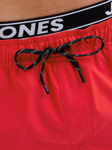 Jack & Jones Szorty kąpielowe "Maui" w kolorze czerwonym