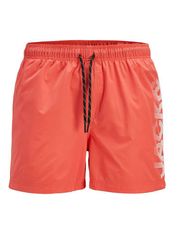 Jack & Jones Zwemshort "Maui" koraalrood