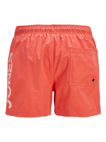 Jack & Jones Zwemshort "Maui" koraalrood