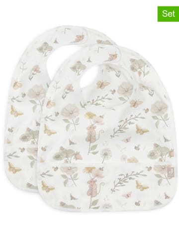 Jollein 2er-Set: Lätzchen in Weiß/ Beige