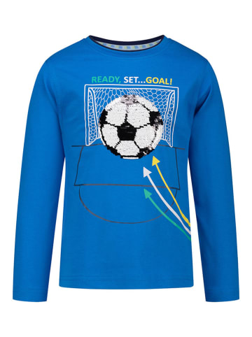 Salt and Pepper Longsleeve in Blau