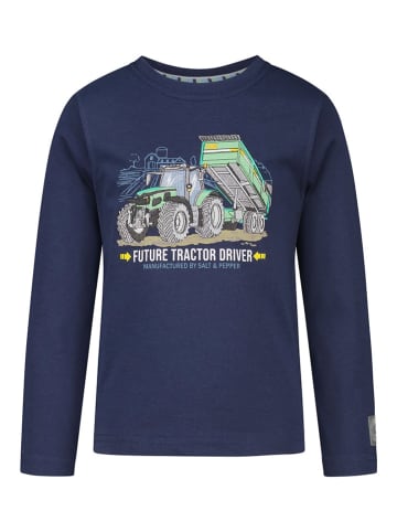 Salt and Pepper Longsleeve in Dunkelblau