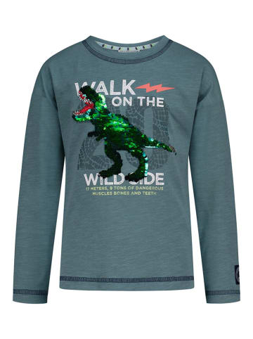Salt and Pepper Longsleeve in Petrol
