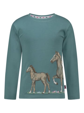 Salt and Pepper Longsleeve in Petrol