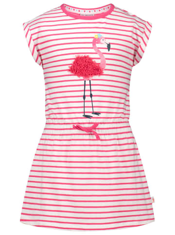 Salt and Pepper Kleid in Weiß/ Pink