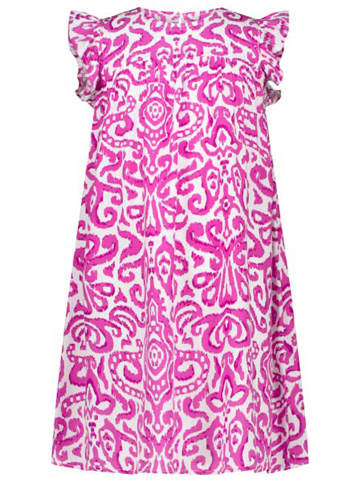 Salt and Pepper Kleid in Weiß/ Pink
